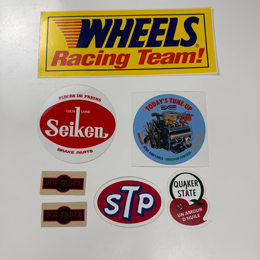 Vintage Automotive Themed Stickers Automobile Car Racing Decals